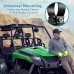 4” Waterproof Off-Road Bluetooth Speakers - 800W Power w/ Amplified Speaker System for ATV/UTV, Aux (3.5mm) Input Jack, Marine Grade Weatherproof, Great for Use w/ all 12V Vehicles - Pyle PLUTV43BTA