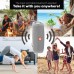 Bluetooth Speaker Portable with Color Lights, Wireless Ipx5 Waterproof Speakers from SilverOnyx, Loud Clear Hd Stereo Sound, Rich Bass Subwoofer, Built-in Mic, for Shower, Home, Travel, Pool - Grey