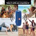 Bluetooth Speaker Portable with Color Lights, Wireless Ipx5 Waterproof Speakers from SilverOnyx, Loud Clear Hd Stereo Sound, Rich Bass Subwoofer, Built-in Mic, for Shower, Home, Travel, Pool - Grey